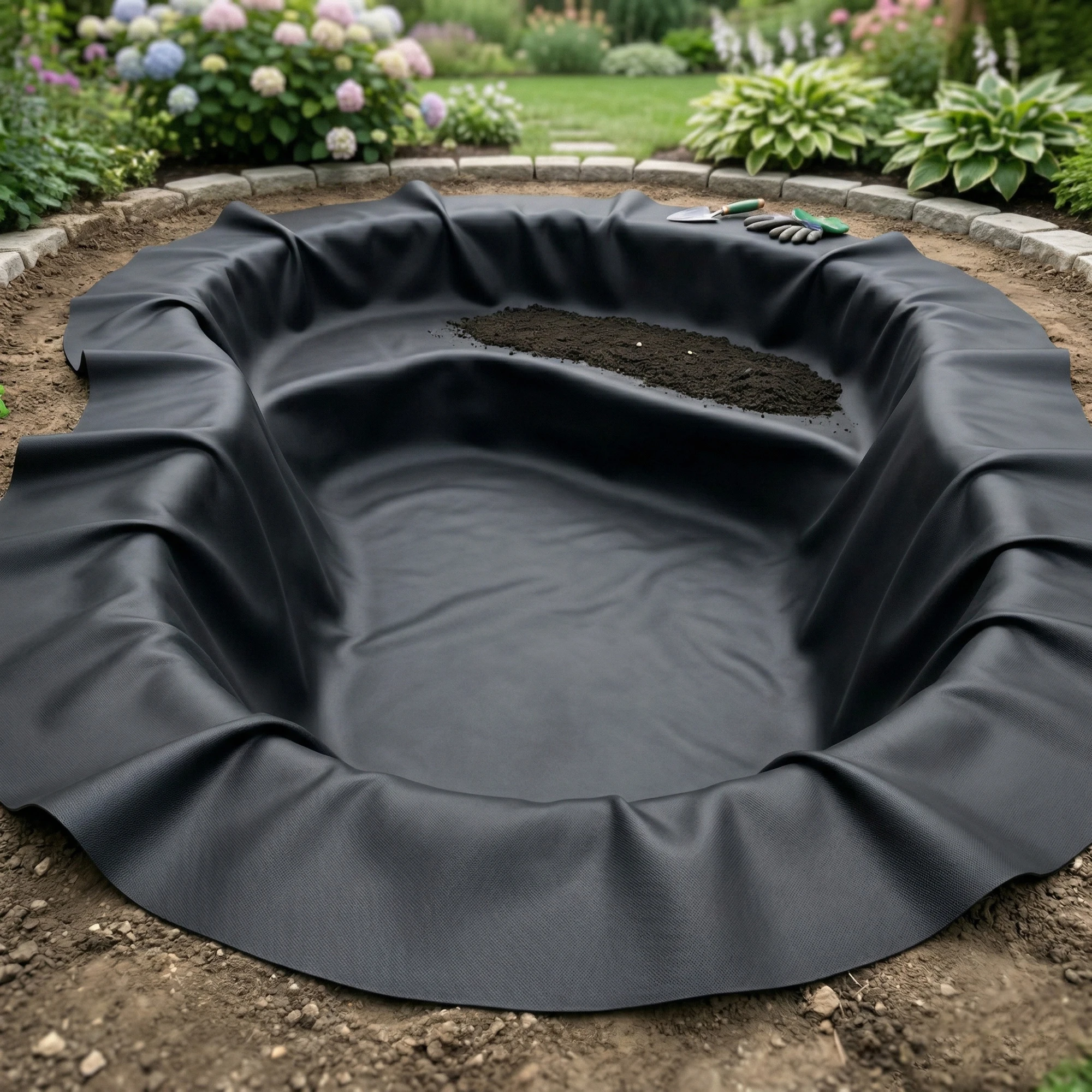 EPDM Teichfolie Elastoseal SealEco zur Abdichtung von Zierteichen, Seen und Becken. Stärken 0.75mm - 1.5mm.
