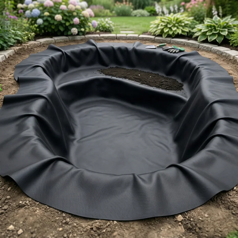 EPDM Teichfolie Elastoseal SealEco zur Abdichtung von Zierteichen, Seen und Becken. Stärken 0.75mm - 1.5mm.