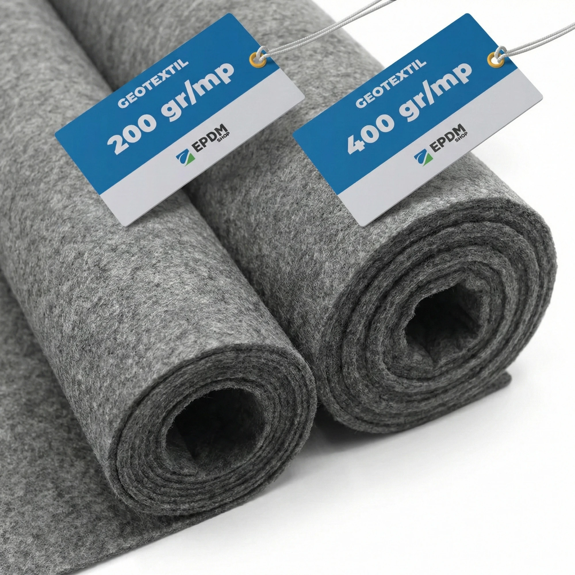 Polyester-Geotextilvlies 200-400 g/m², 6m breit, zum Schutz von EPDM-Folien und zur Drainage