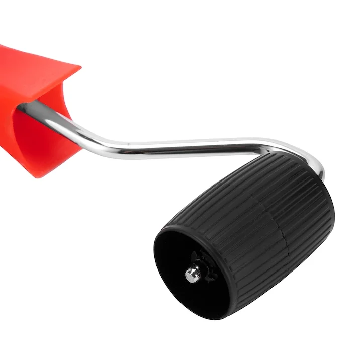 Zylindrische Andrückrolle 50 mm zum Anbringen und Fixieren von Membranen und Klebebändern.